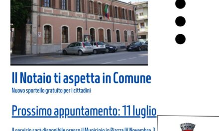 A Povegliano il notaio ti aspetta in Comune. Un nuovo servizio per i cittadini