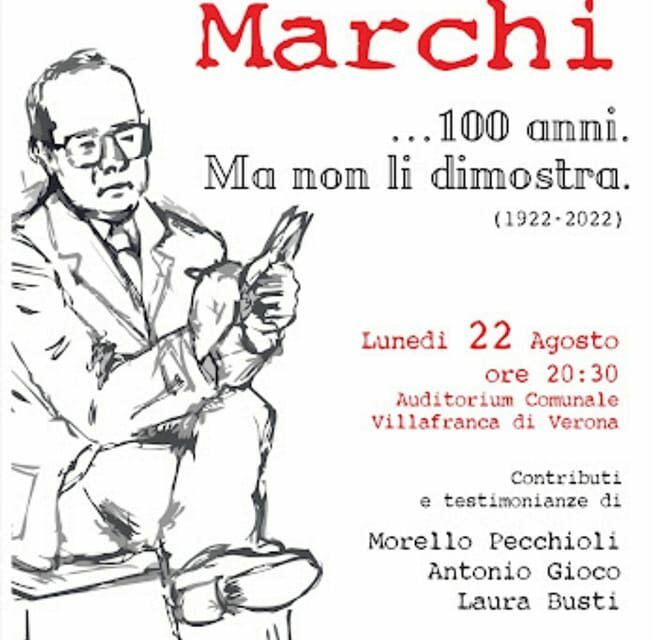 Convegno all’Auditorium di Villafranca a 100 anni dalla nascita di Cesare Marchi