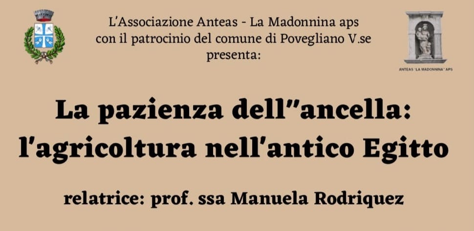 Povegliano: questa sera incontro sull’agricoltura egizia