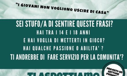 Sona. Le iniziative estive per i giovani dell’Assessorato alle Politiche Giovanili vengono ripetute anche d’inverno. 