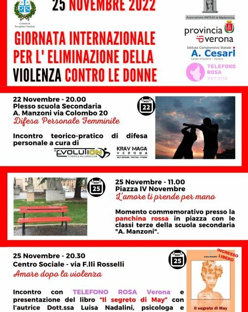 Povegliano: appuntamenti per la Giornata Internazionale per l’eliminazione della violenza contro le donne.