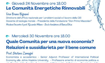 Povegliano: due incontri su Economia e Transizione Energetica “Gocce di Comunita’”