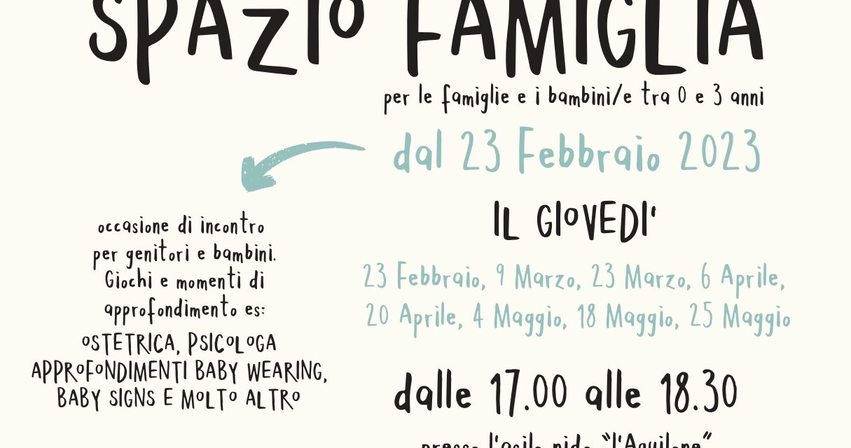 Povegliano: parte lo Spazio Famiglia 2023 