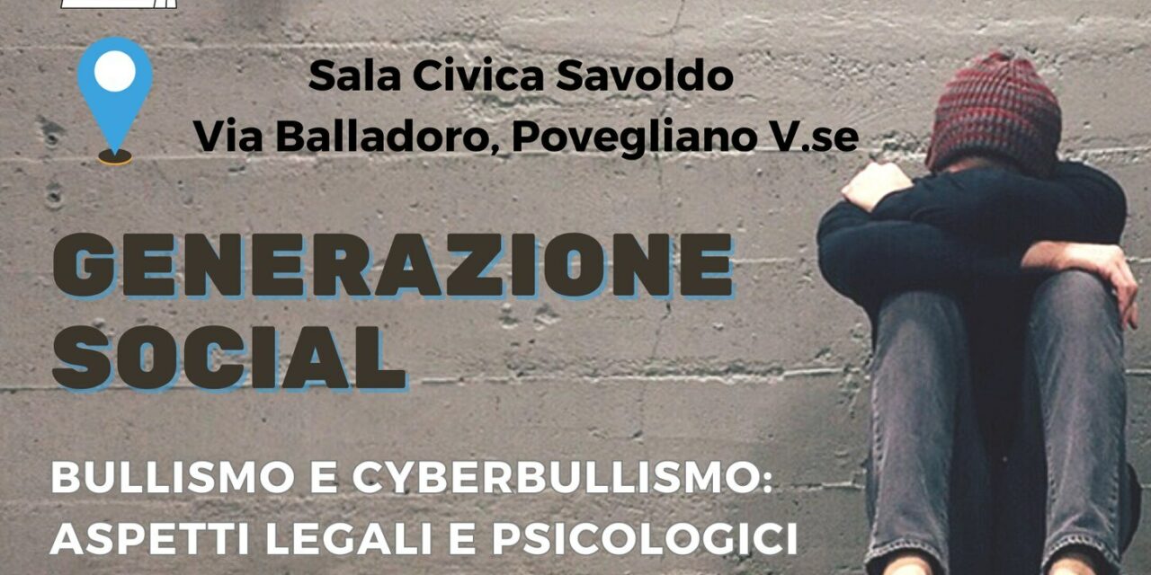 Povegliano: incontro su bullismo e cyberbullismo