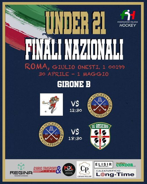 Hockey Villafranca: weekend di finali nazionali per l’under 21