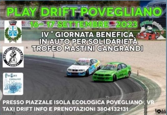 Povegliano: esibizioni drifting e solidarietà il 16 e il 17 settembre