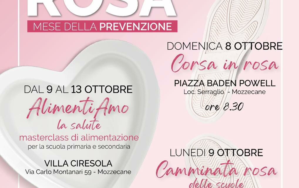 Mozzecane: gli appuntamenti dell’ottobre rosa