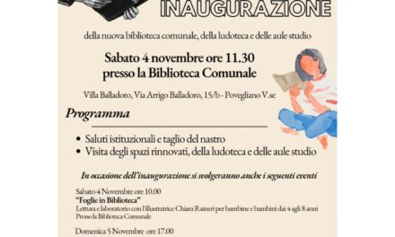 Povegliano: domani verrà inaugurata la nuova biblioteca