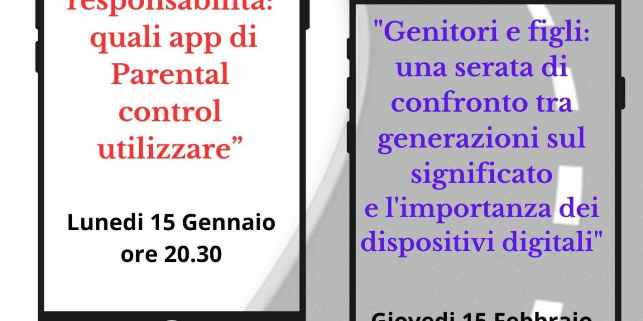 “Genitori digitali”: due nuovi appuntamenti per un’educazione consapevole nell’era digitale