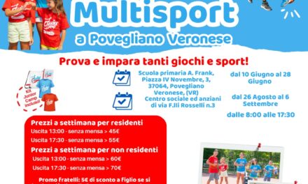 Povegliano, grest comunale 2024 in collaborazione con Junior Camp