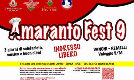 24-25 e 26 giugno: nona edizione dell’Amaranto Fest