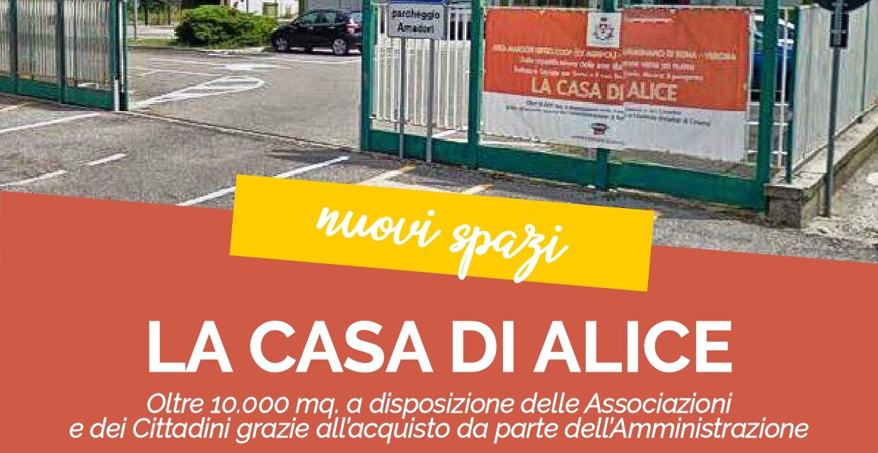 IL COMUNE DI SONA FESTEGGIA L’ACQUISIZIONE DELLA “CASA DI ALICE”, FUTURA CITTADELLA DELLE ASSOCIAZIONI