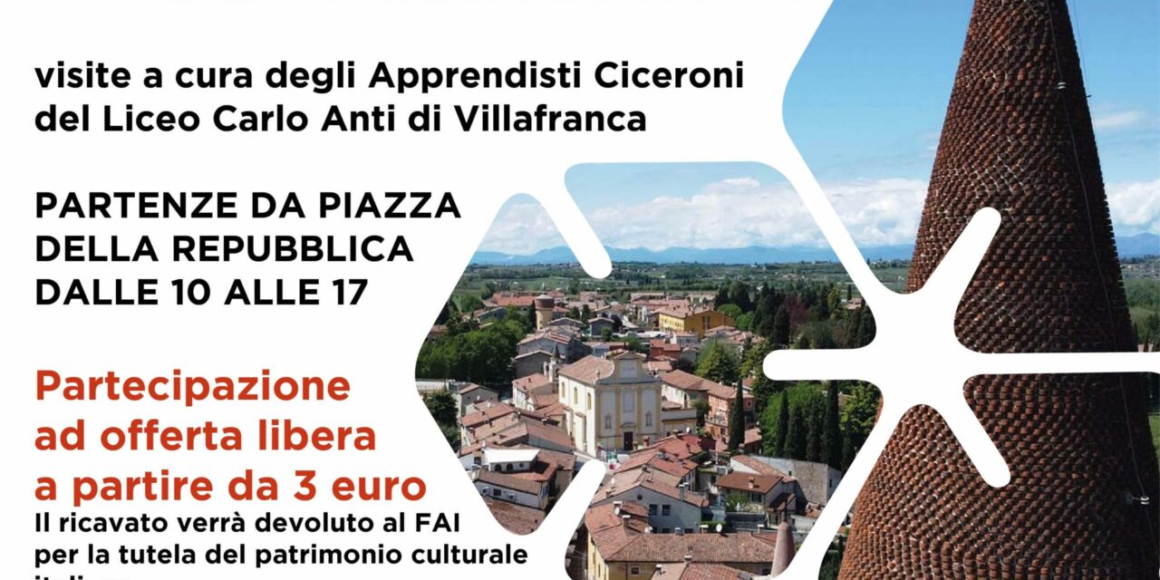  25 e 26 marzo ornano le Giornate FAI di primavera con visite guidate a cura degli apprendisti ciceroni del liceo Carlo Anti