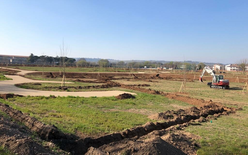 Villafranca, ecco i lavori al Parco del Tione: un vero polmone verde