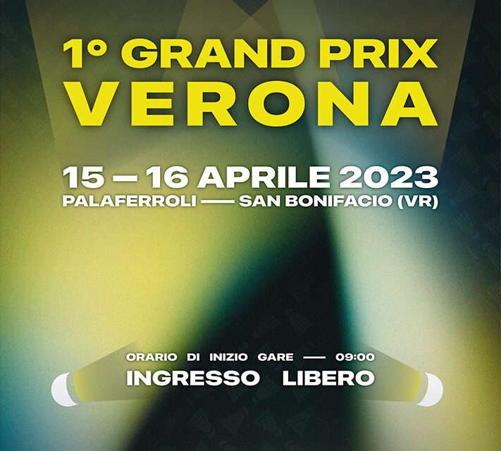 15-16 aprile, San Bonifacio capitale del badminton con il 1° torneo Grand Prix