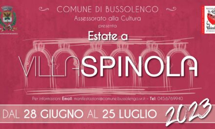 Estate a Villa Spinola. Al via la rassegna culturale a Bussolengo