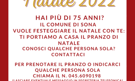 Sona, torna il pranzo di Natale a domicilio per gli anziani soli e fragili