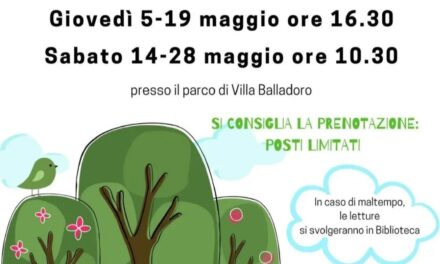 POVEGLIANO: LETTURE AL PARCO PER BAMBINI