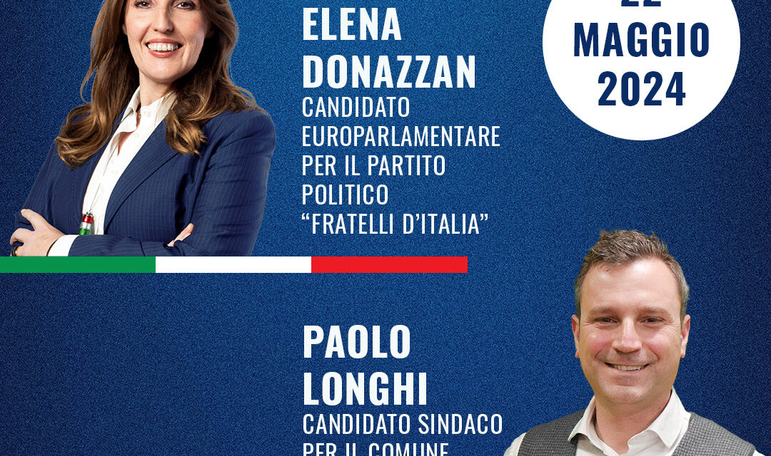 Speciale Elezioni 2024, questa sera a RadioAdige.Tv Elena Donazzan, Paolo Longhi e Davide Sandrini