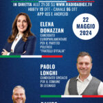 Speciale Elezioni 2024, questa sera a RadioAdige.Tv Elena Donazzan, Paolo Longhi e Davide Sandrini