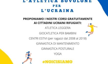 L’ATLETICA BOVOLONE APRE LE PORTE AGLI SPORTIVI UCRAINI