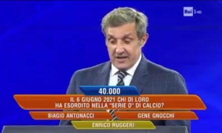 SONA CALCIO ED ENRICO RUGGERI PROTAGONISTI ALL’EREDITÀ