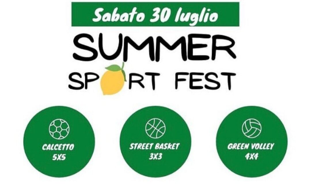 QUADERNI: IL 30 LUGLIO SI SVOLGERÀ LA IV SUMMER SPORT FEST