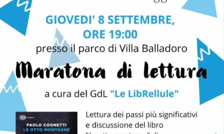 Povegliano: domani incontro di lettura per Il Veneto Legge