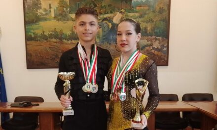 Sonya ed Ettore premiati in municipio. Il Comune di Nogarole Rocca premia una coppia di ballerini