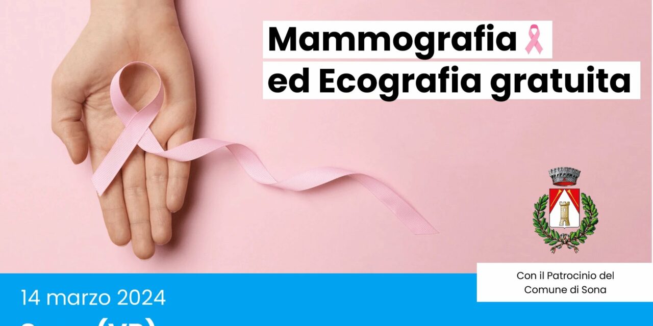 Mammografie ed ecografie gratuite a Sona