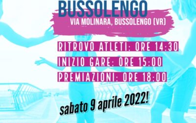 BUSSOLENGO: NUMERI DA CAPOGIRO PER LE GARE DI ATLETICA DI SABATO POMERIGGIO