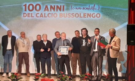 Grande partecipazione alla serata “100 anni e non sentirli” del Calcio Bussolengo