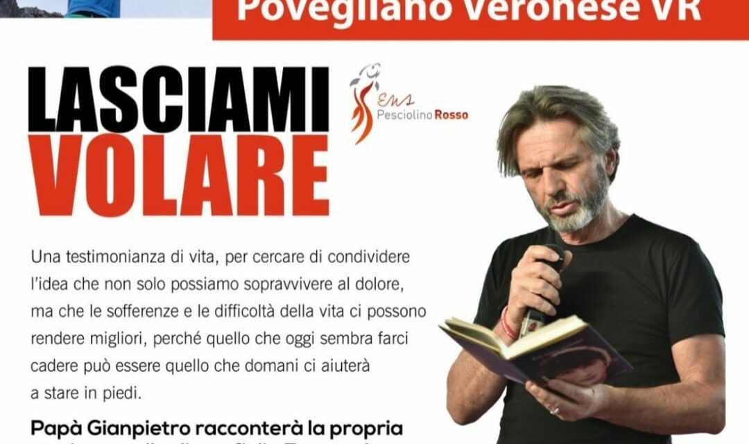 “Lasciami volare”: la testimonianza di Gianpietro Ghidini il 12 aprile al liceo Medi e a Povegliano