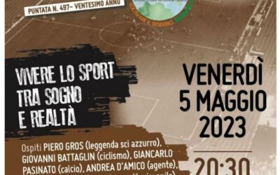 “Vivere lo sport tra sogno e realtà” venerdì 5 maggio al teatro di Rizza