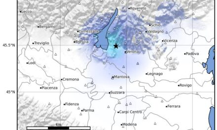 Terremoto in serata a Bussolengo, fra 3.3 e 3.8 di magnitudo