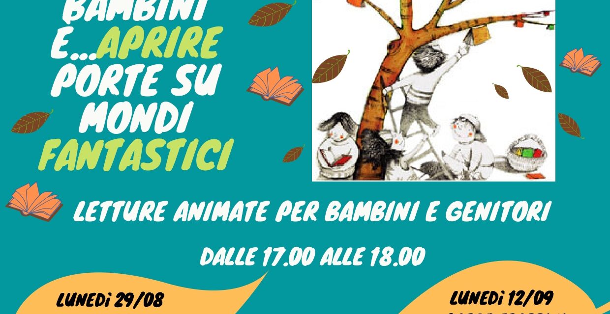 Villafranca, letture e giochi per i bambini ed i ragazzi che passano l’estate in città