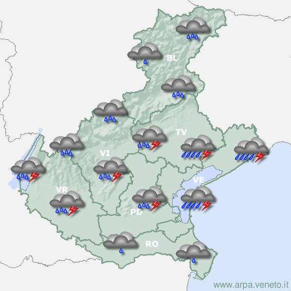 Meteo, attenzione a questo pomeriggio: attese forti piogge