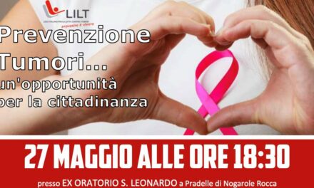 NOGAROLE: INCONTRO SULLA PREVENZIONI TUMORI